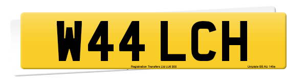 Registration number W44 LCH